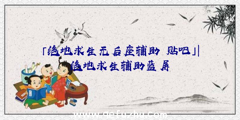 「绝地求生无后座辅助